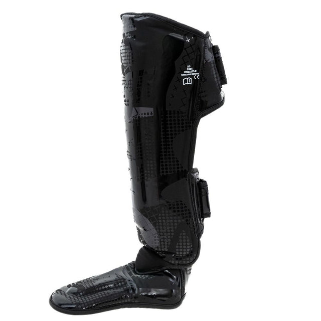 King Pro Boxing Schienbeinschoner Shogun – Schwarz/Schwarz