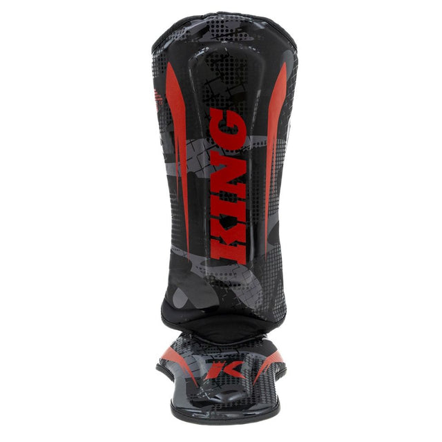 King Pro Boxing Schienbeinschoner Shogun – Schwarz/Rot