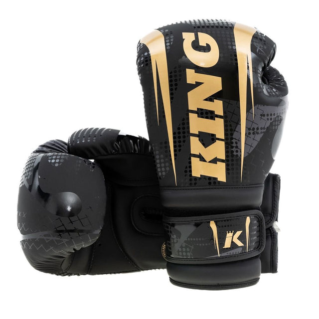 King Pro Boxing Shogun Boxing Gloves - Black/Gold 