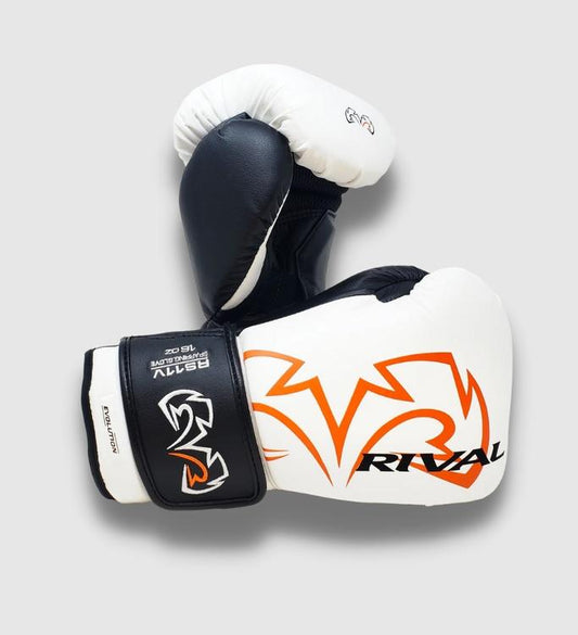 Gants de boxe Rival RS11V Evolution - Blanc/Noir/Orange