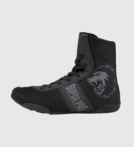 Chaussures de boxe Super Pro – Noir – Chaussures de boxe