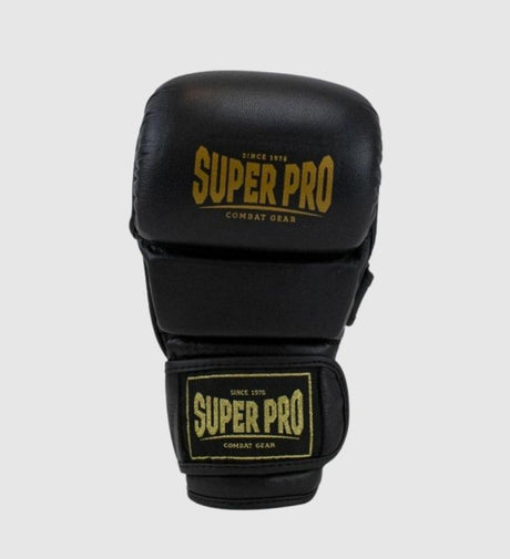 Gants de MMA Super Pro Combat Gear MMA Shooter – Noir/Or