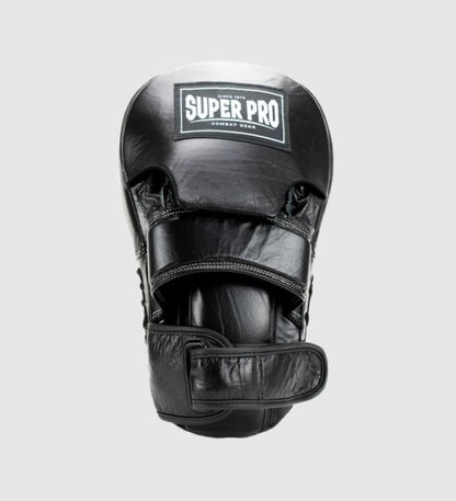 Super Pro Handpads Curved Long - Zwart/Wit - Trap & Stootkussens