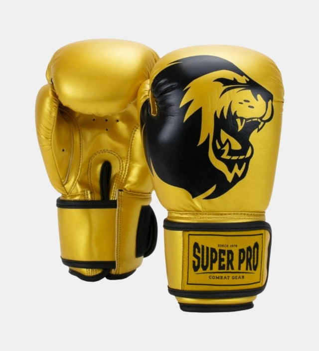 Guantes de boxeo Super Pro Talent Kids – Oro/Negro – Guantes de boxeo