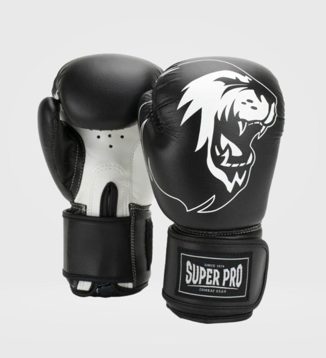 Super Pro Boxhandschuhe Talent Kids – Schwarz/Weiß – Boxhandschuhe