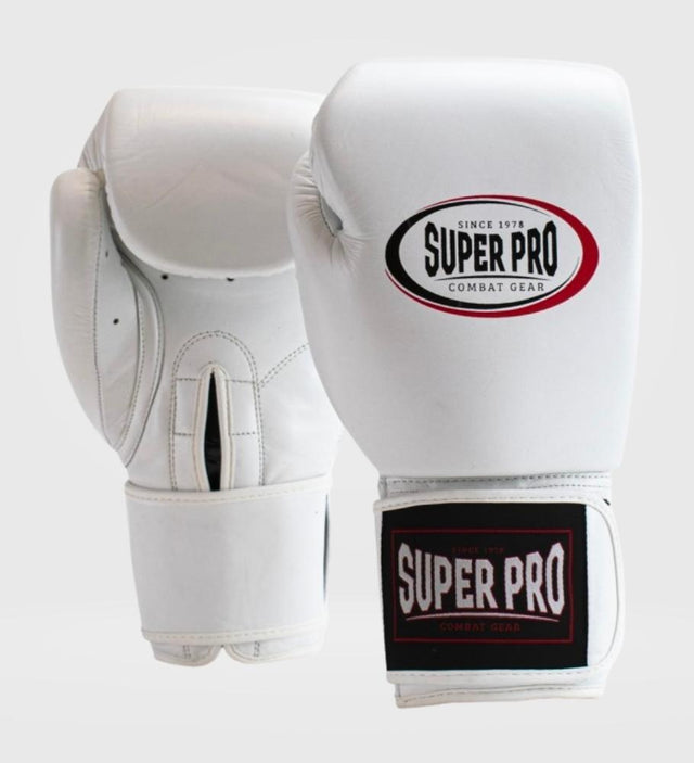 Gants de boxe Super Pro Thai Pro – Blanc