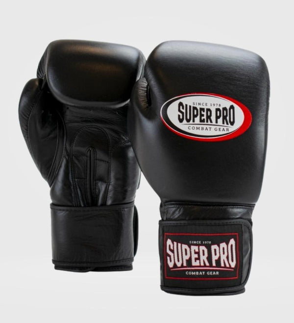 Gants de boxe Super Pro Thai Pro – Noir