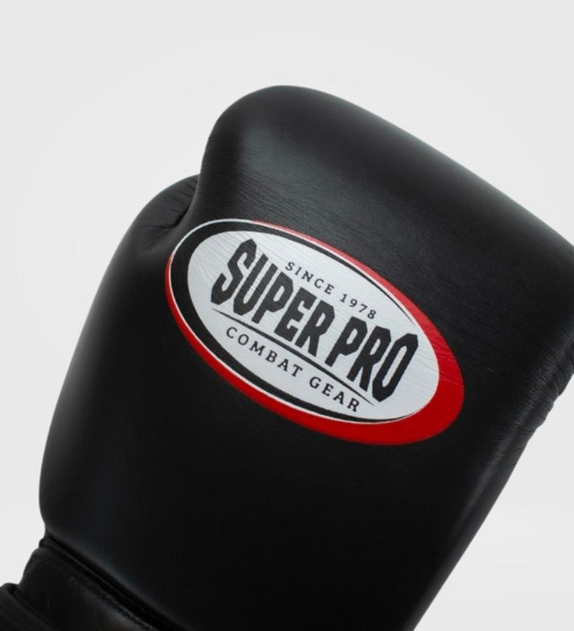 Gants de boxe Super Pro Thai Pro – Noir