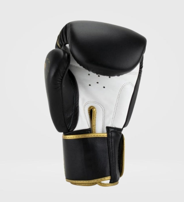 Gants de boxe Super Pro Warrior – Noir/Or/Blanc