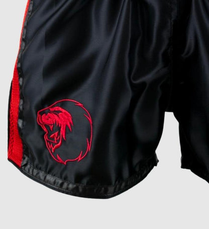 Super Pro Kickboks Broekje Brave - Zwart/Rood - Shorts