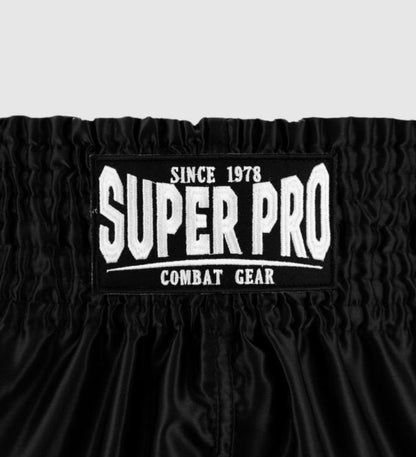 Super Pro Kickboks Broekje Brave - Zwart/Wit - Shorts