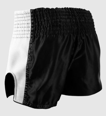 Super Pro Kickboks Broekje Brave - Zwart/Wit - Shorts