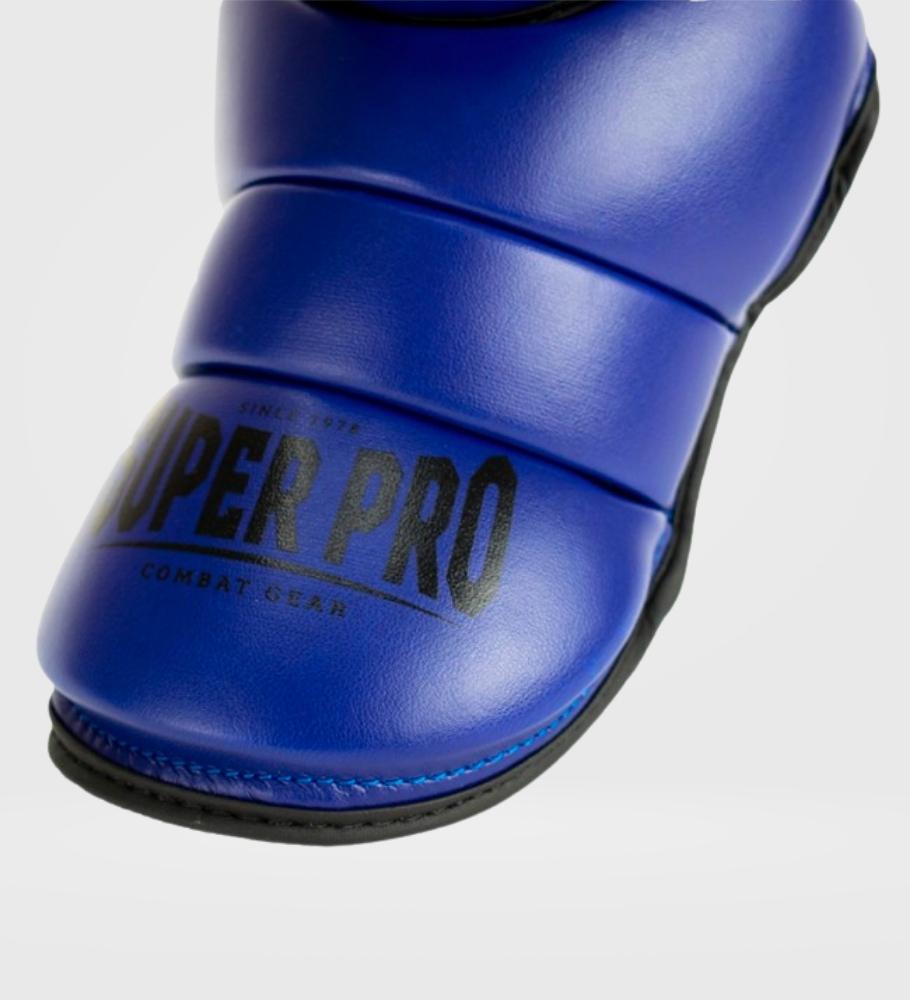 Super Pro Kickboks Scheenbeschermers Rebel - Blauw/Wit - Scheenbeschermers