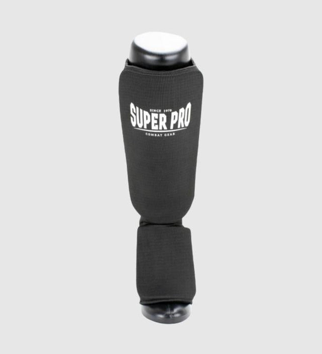 Super Pro Schienbeinschoner Defender – Schwarz/Weiß – Schienbeinschoner