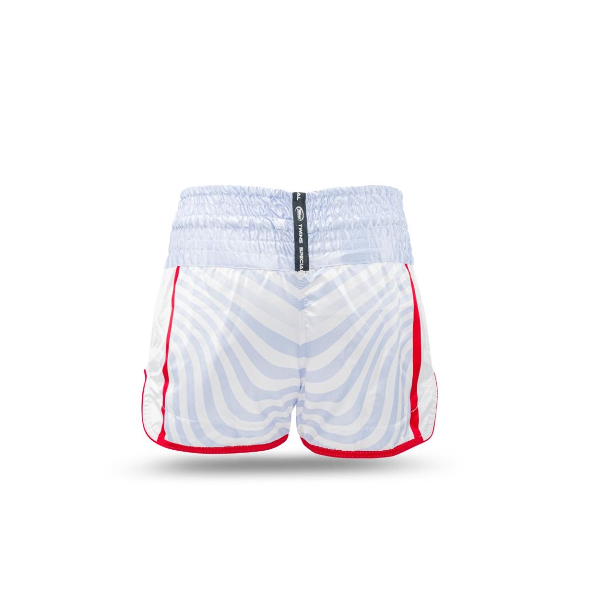 Short Muay Thai Twins TBT8 - Blanc/Rouge