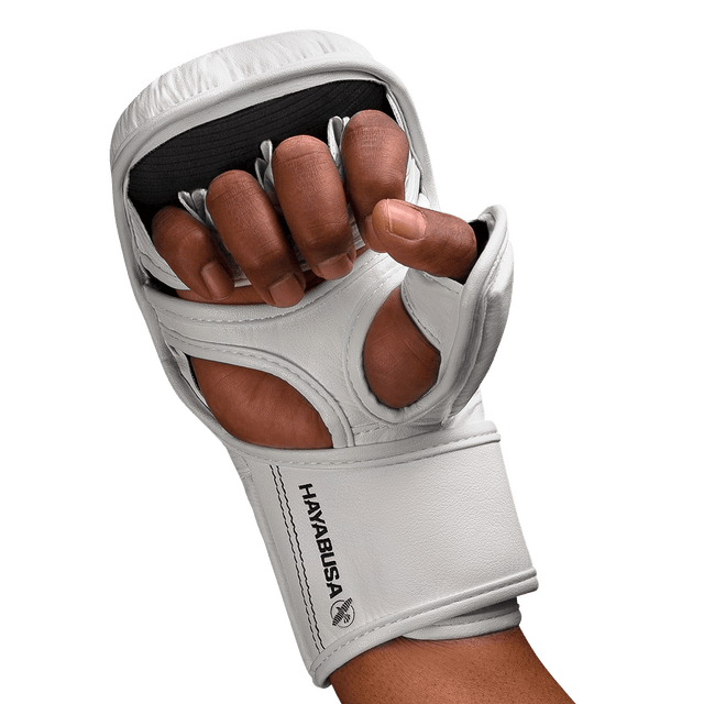 Hayabusa MMA-Sparringshandschuhe T3 Hybrid – Weiß/Schwarz
