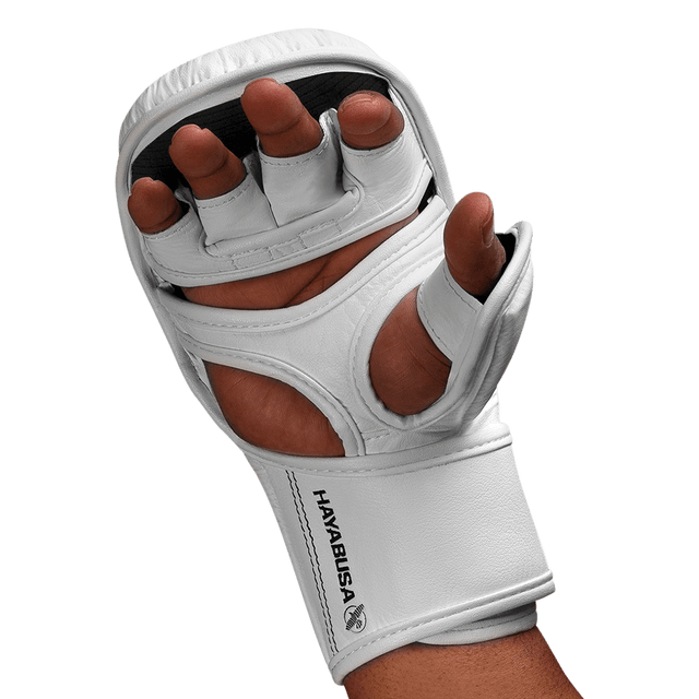 Hayabusa MMA-Sparringshandschuhe T3 Hybrid – Weiß/Schwarz