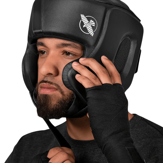 Casco da boxe Hayabusa T3 con protezione zigomi – Nero
