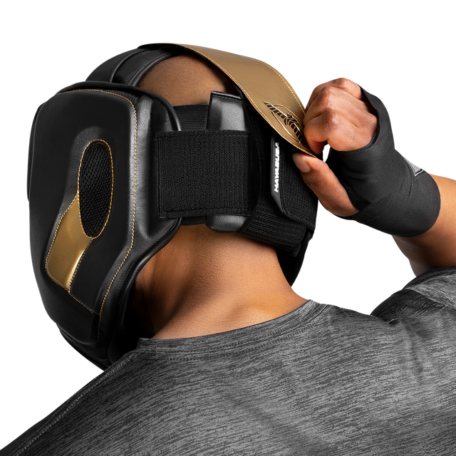 Casco da boxe Hayabusa T3 – Nero/Oro