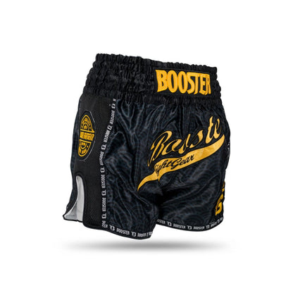 Short de Muay-Thaï Booster Slugger Wave - Noir/Doré