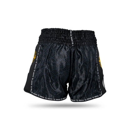 Short de Muay-Thaï Booster Slugger Wave - Noir/Doré