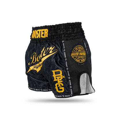 Short de Muay-Thaï Booster Slugger Wave - Noir/Doré