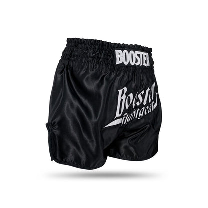 Short de Muay-Thaï Booster Thunder - Noir/blanc