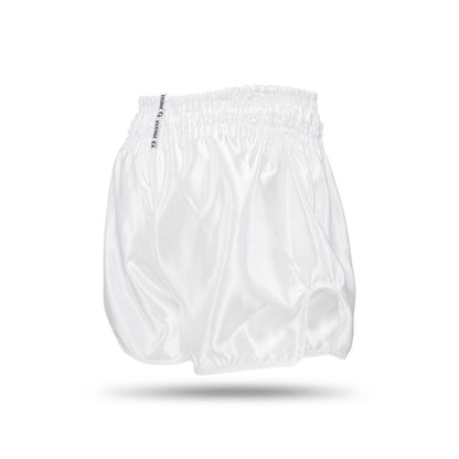 Short de Muay-Thaï Booster Thunder - Blanc/Doré