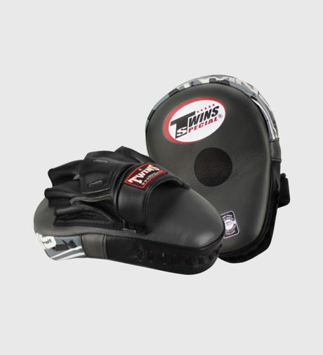 Manoplas de boxeo Twins Hanpads PML – Negro/Gris