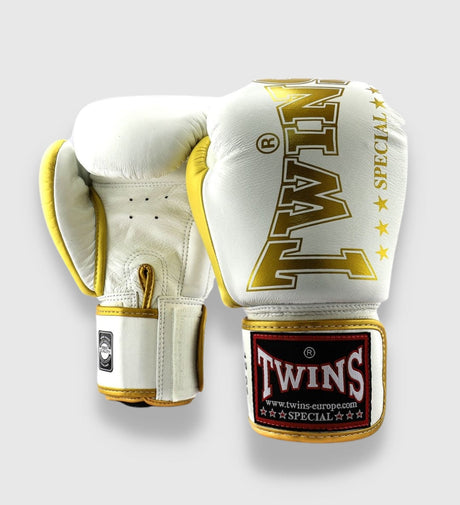 Gants de boxe Twins BGVL 8 – Blanc/Or