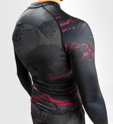 UFC Venum Rashguard Performance Fight Week 2.0 - Schwarz/Rot - Rashguard