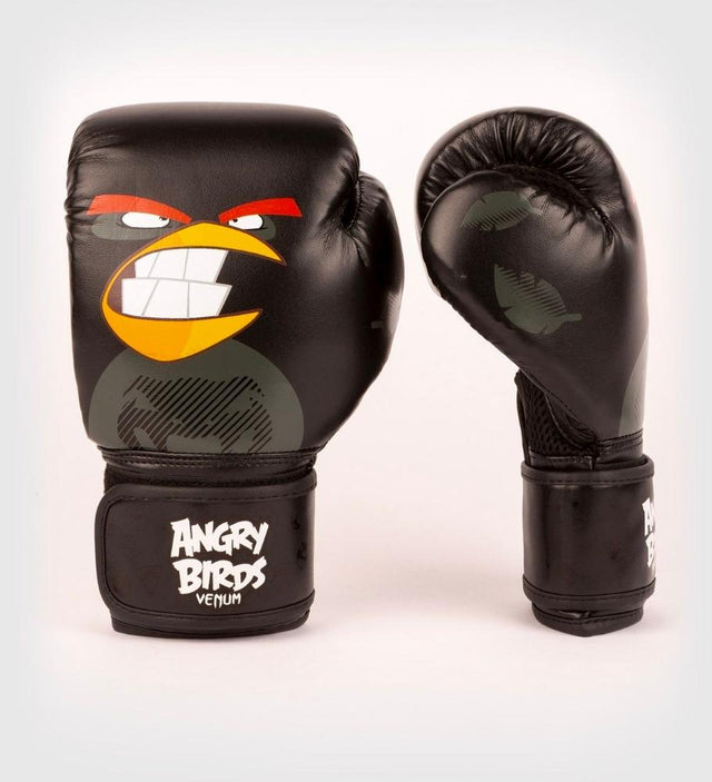 Venum Angry Birds (Kick)Bokshandschoenen Kids - Zwart - (Kick)Bokshandschoenen