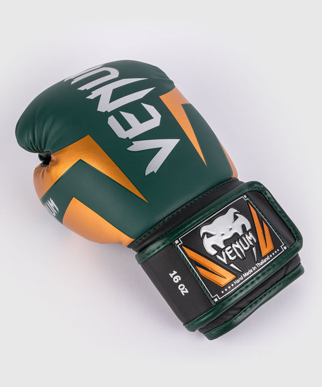 Venum Boxhandschuhe Elite – Grün/Bronze/Silber