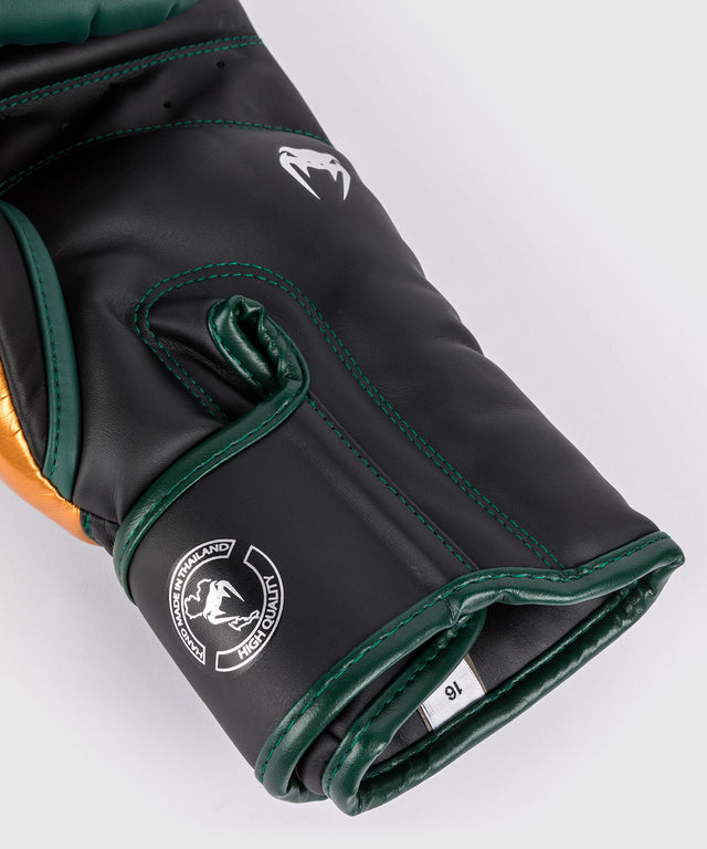 Venum Boxhandschuhe Elite – Grün/Bronze/Silber