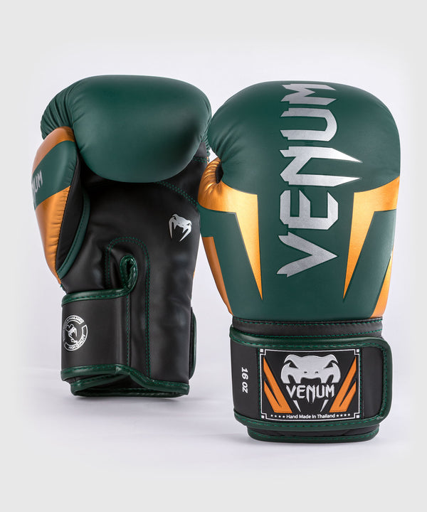 Venum Elite Boxhandschuhe – Grün/Bronze/Silber