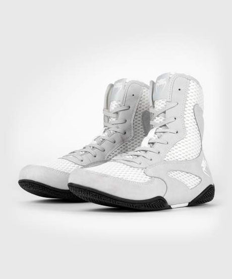 Chaussures de boxe Venum Contender – Blanc/Gris – Chaussures de boxe