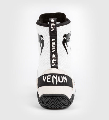 Chaussures de boxe Venum Elite – Blanc/Noir – Chaussures de boxe