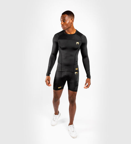 Venum Kompressionsshorts G Fit – Schwarz/Gold – Kompressionsshorts