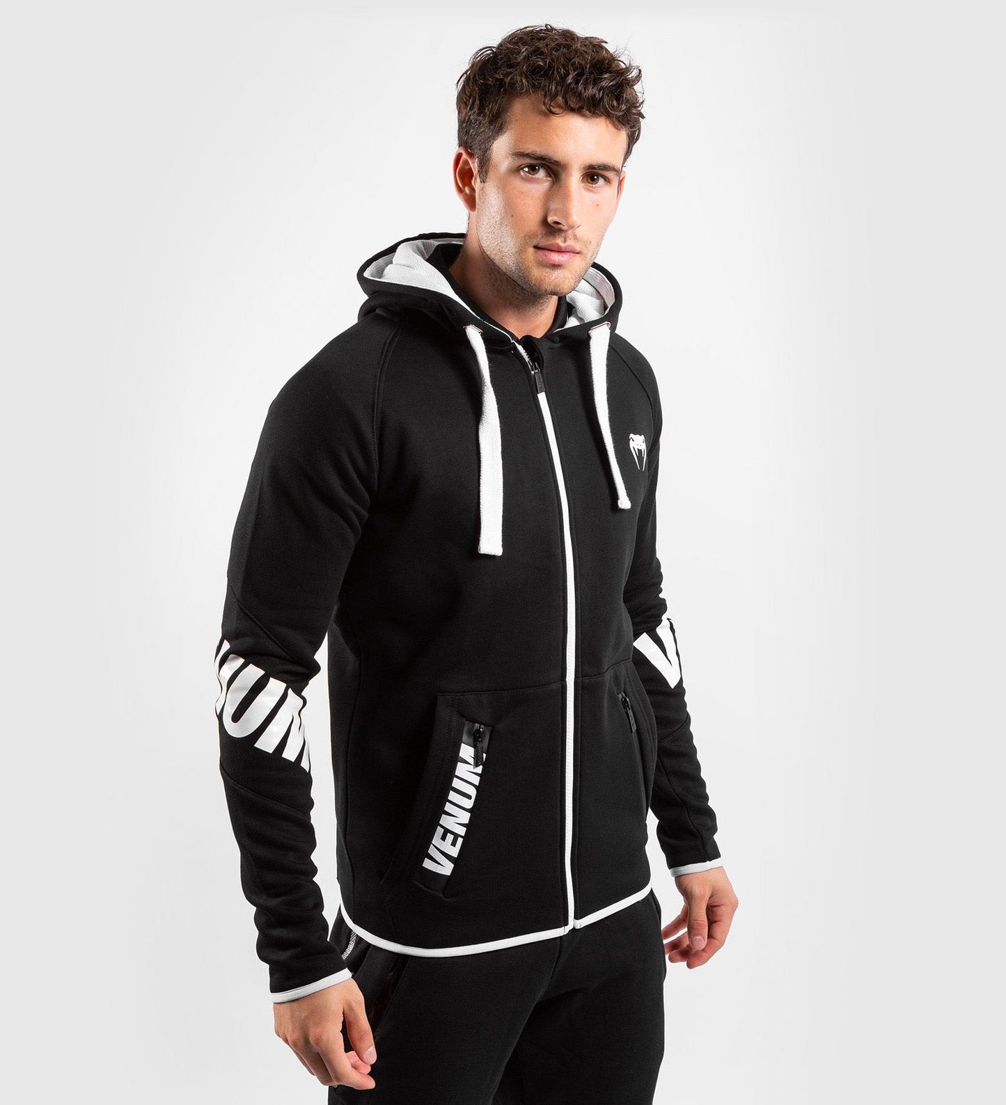 Venum Hoodie Contender 3.0 - Zwart/Wit - Truien & Vesten