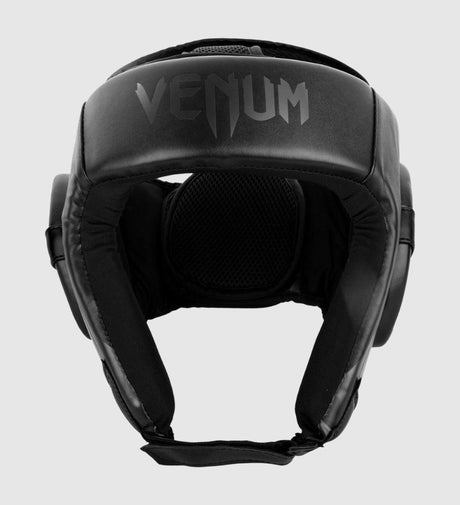 Casco da boxe Venum Challenger 'Open Face' – Nero