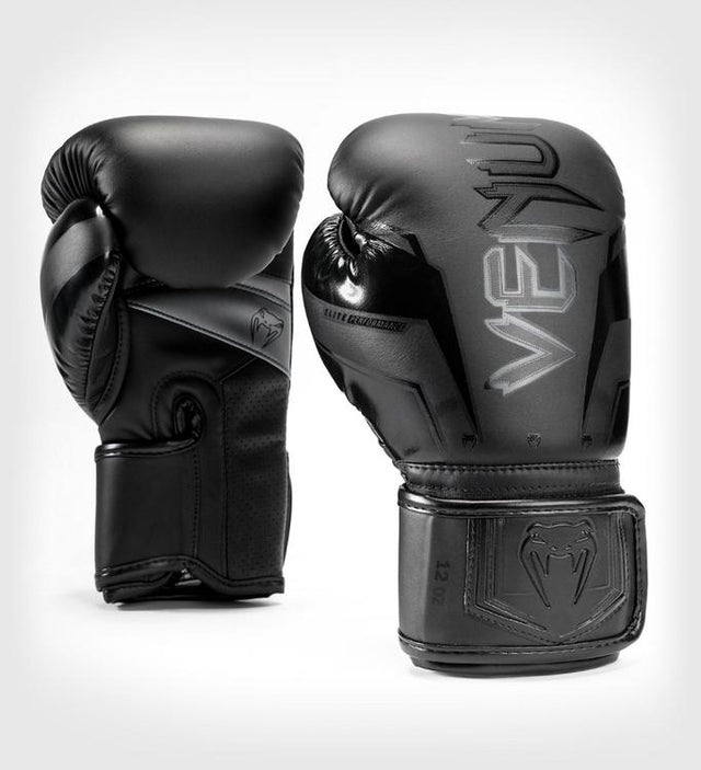 Gants de boxe Venum Elite Evo – Noir/Noir – Gants de boxe
