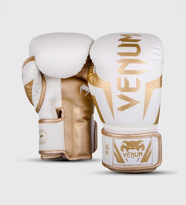 Venum Boxhandschuhe Elite – Weiß/Gold