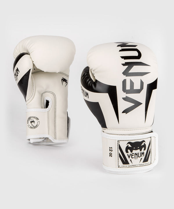 Venum Elite Boxhandschuhe – Weiß/Schwarz