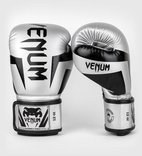 Guantoni da boxe Venum Elite – Argento/Nero – Guantoni da boxe