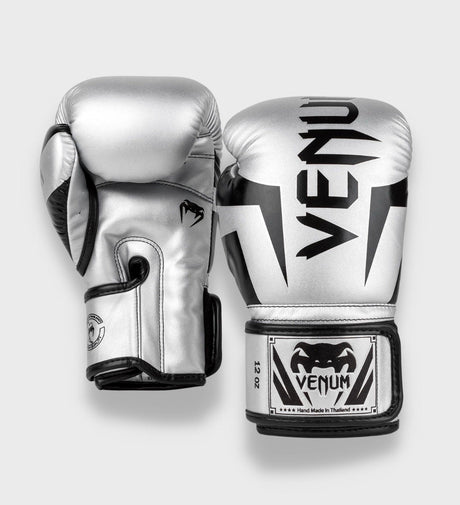 Guantoni da boxe Venum Elite – Argento/Nero – Guantoni da boxe