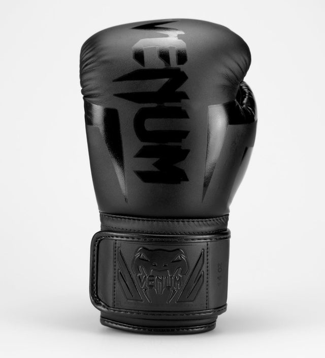 Venum Boxhandschuhe Elite – Schwarz/Schwarz – Boxhandschuhe