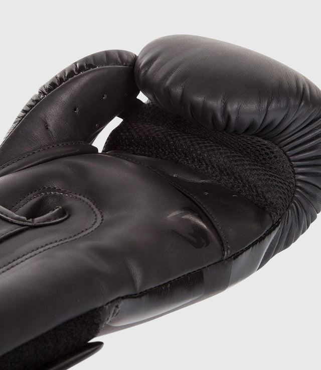 Venum Boxhandschuhe Elite – Schwarz/Schwarz – Boxhandschuhe