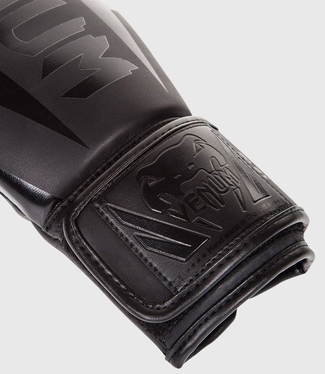 Venum Boxhandschuhe Elite – Schwarz/Schwarz – Boxhandschuhe