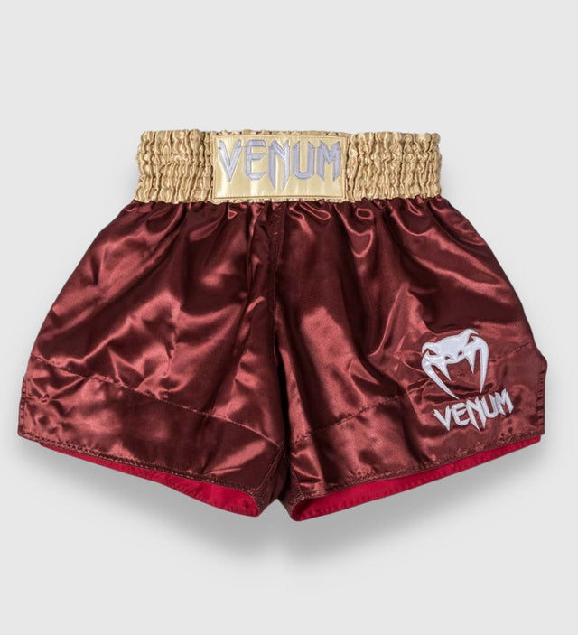 Pantaloncini Kickboxing Venum Classic 2.0 – Bordeaux/Oro/Bianco
