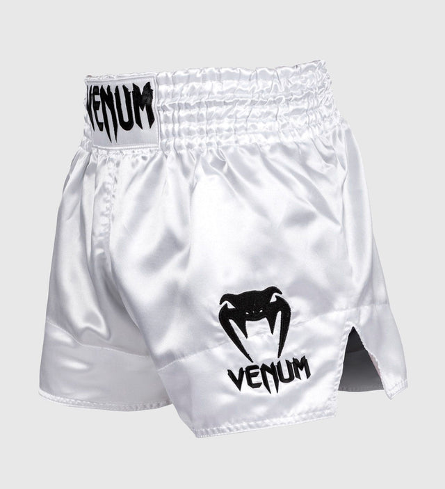 Venum Kickbox-Shorts Classic – Weiß/Schwarz – Shorts